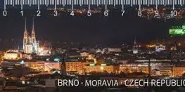 (B) 3D pravítko Brno-Moravia-Czech republic DEEP - Mapcards.net, s.r.o.