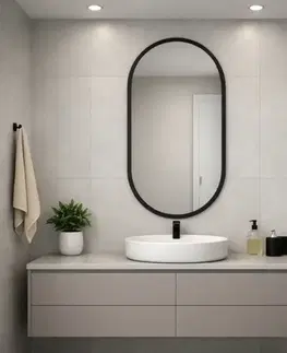 Zrkadlo v ráme oválny cz 50x90