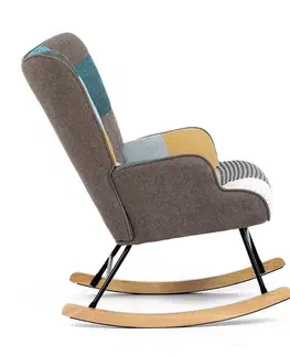 Hojdacie kreslo PW2, patchwork