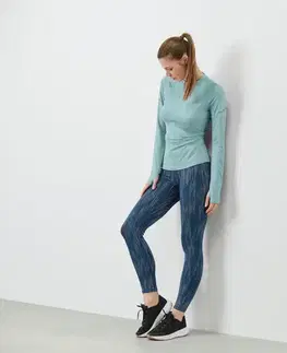 Športové legínsy, reflexné v striebornej farbe