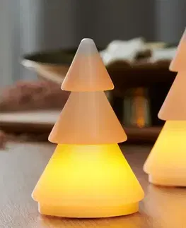 Jedličky z pravého vosku s LED, 2 ks