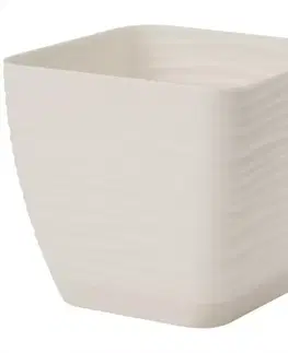 Sahara Petit štvorec s podstavcom 11 cm béžová