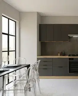 CRAF R2 moderná rohová kuchyňa 280 x 140, grafit