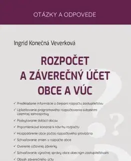 Rozpočet a záverečný účet obce a VÚC - Ingrid Konečná Veverková