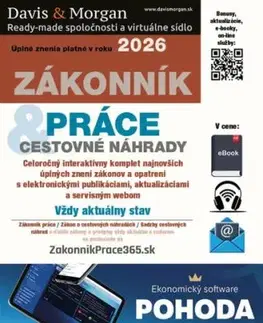 Zákonník práce a Cestovné náhrady 2026