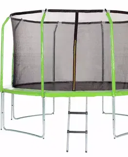 Trampolína COMFORT s rebríkom 366cm zelená