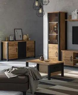 VITTO moderná vysoká vitrína 05