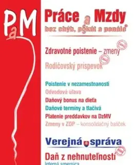 Práce a Mzdy 1 2025 - Legislatívne zmeny v zdravotnom poistení