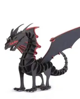 Farebné 3D puzzle Drak