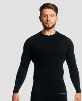 GymBeam Tričko s dlhým rukávom Fuse Black  S