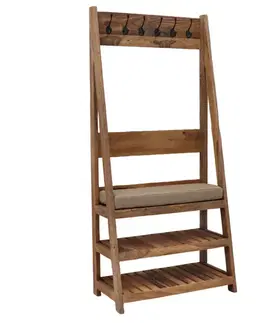 Vešiak Rami s 6 háčikmi 80x175x40 indický masív palisander