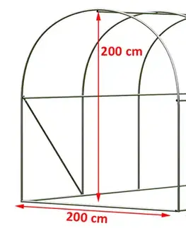 Záhradný fóliovník 2x3m zelená