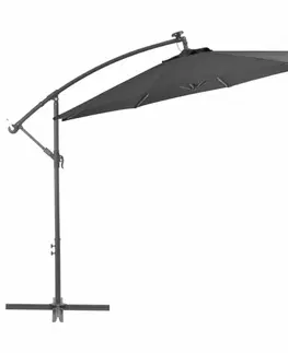 Konzolový slnečník s LED svetlami Ø 300 cm
