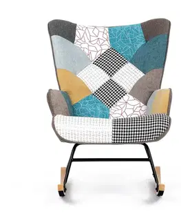Hojdacie kreslo PW2, patchwork