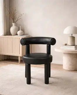 Leith LET77BLK-L Tapetovaná stolička
