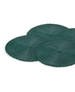 Okrúhle prestierania, 4 ks, zelené