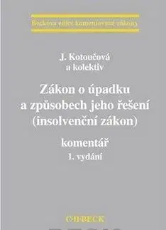 Zákon o úpadku a způsobech jeho řešení - Jiřina Kotoučová