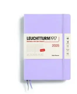Denný diár LEUCHTTURM1917 2025 Lilac, Medium (A5) 2025, English