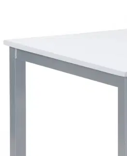 Jídelní stůl 110x70 cm, MDF bílá / šedý lak GDT-202 WT Autronic