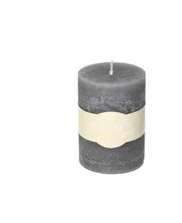 Dekoria Sviečka Lea 10cm dark grey, 7 x 10 cm