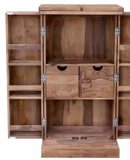 Rozkladacia barová skriňa 55x110x40 indický masív palisander