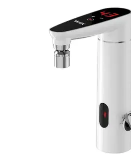 Vayox Dotykový prietokový ohrievač vody 3000W/230V IPX4 s LED displejom, biely VA0320
