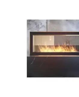 InFire - Rohový BIO krb 120x50 cm 3kW obojstranný INSIDE U 1200.2