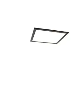 Stropné svietidlo čierne 40 cm vrátane LED s diaľkovým ovládaním - Live