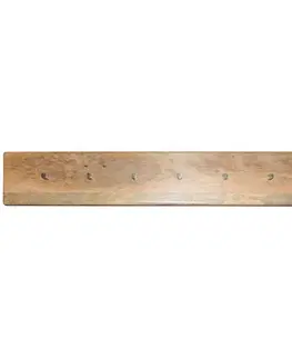 Vešiak Hina s 7 háčikmi 100x15x2,5 z mangového dreva