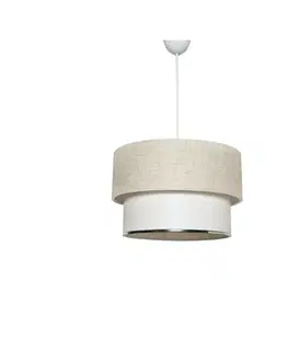 Závesný luster TM121 krémová, biela