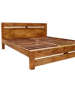 Posteľ Gani 160x200 z indického masívu palisander