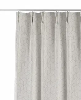 Dekoria Záves so systémom FLEX (dvojité spony flex), vzor kocky na bielom podklade, Sunny, 143-51