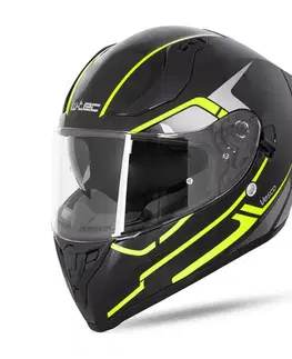 W-TEC Vesco Glossy Black-Neon Yellow - XXL (63)