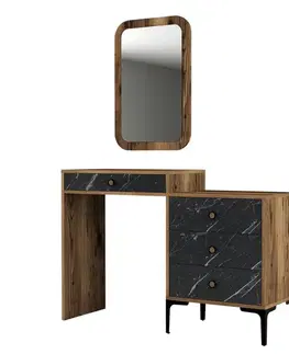 Toaletný stolík Lizbon 548 - Walnut, Black