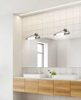 Nástenná lampa do kúpeľne, saténový nikel, nad zrkadlo 2x40W G9 Major