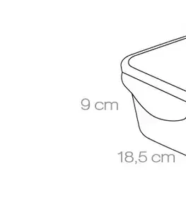Tescoma dóza FRESHBOX 2.0 l, štvorcová