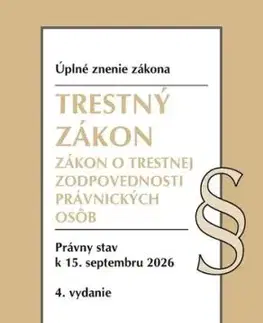 Trestný zákon. 4. vyd., 8/2026