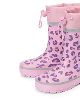 Detské gumáky, s leopardím motívom