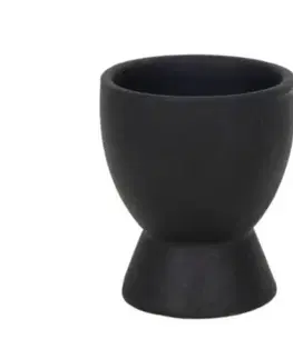 Kinekus Stojan na vajíčko čierny, 1ks, porcelán