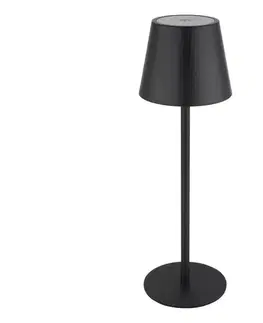 Globo 58488B - LED stmievateľná dotyková nabíjateľná vonkajšia stolová lampa 3v1 VANNIE I LED/3W/5V IP54 čierna 58488B