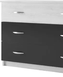 SONATE zásuvková komoda, antracit/light artwood