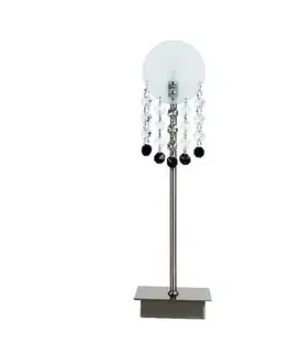 Stolová lampa Luxor z matného niklového skla