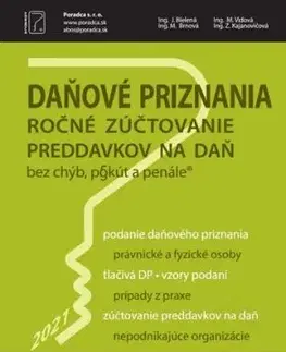 Daňové priznania za rok 2021 + vyplnené vzory a tlačivá - Jana Bielená, Ing. M. Vidová, Ing. Z. Kajanovičová, Ing. M. Brnová