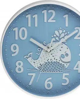 Detské nástenné hodiny MPM, 3229.30 - modrá, 25cm