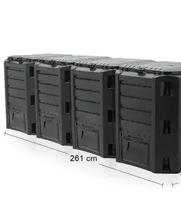 NABBI IKLM1600C záhradný kompostér 1600 l čierna