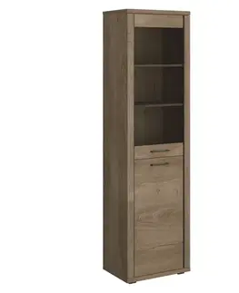 KONDELA Conrad vitrína dub lefkas