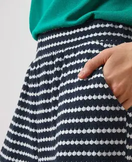 Štruktúrované nohavice culotte