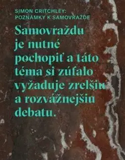 Poznámky k samovražde - Simon Critchley