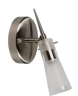 Nástenná lampa saténovo-niklová nástenná lampa Tira