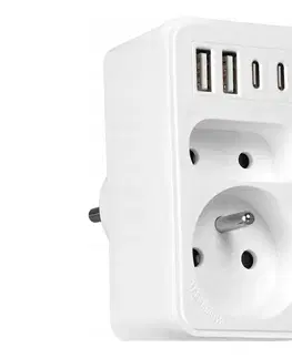 Vayox Rozbočovacia zásuvka 2× zásuvky + 2× USB-C + 2× USB-A BX15292